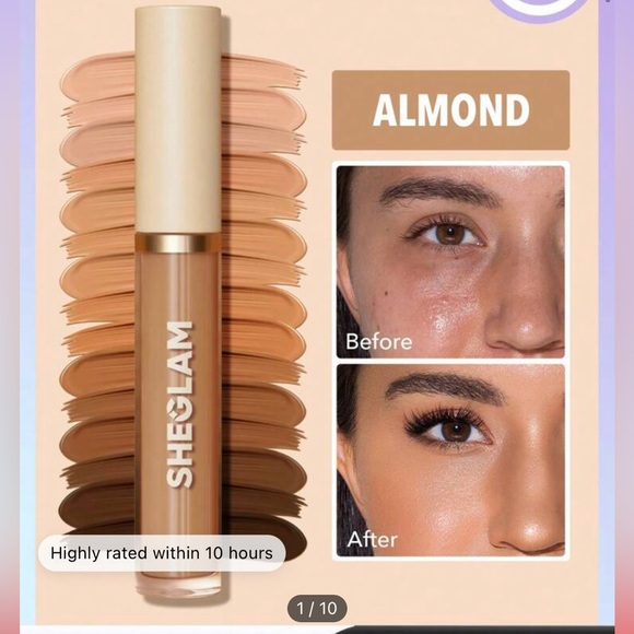 SHEGLAM Like Magic 12hr full coverage concealer- Almond - Picture 2 of 3